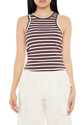 Striped Rib-Knit Tank Top