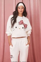 Embroidered Hello Kitty Pullover