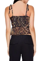 Chiffon Leopard Flounce Cami