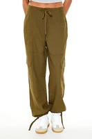 Twill Drawstring Cargo Pants