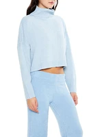 Turtleneck Drop-Sleeve Sweater