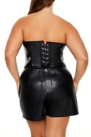 Plus Corset Tube Top