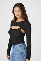 Combo Long-Sleeve Top