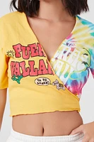 Reworked Mock Wrap Crop Top