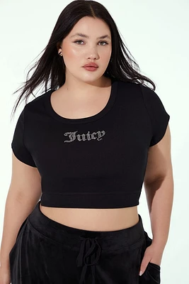 Plus Juicy Couture Cropped Tee