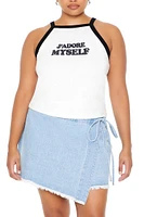 Plus Jadore Myself Graphic Cami