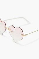 Rimless Heart Sunglasses