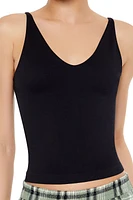 Seamless V-Neck Cropped Cami