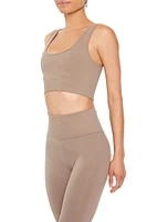 Seamless Ribbed Sports Bra