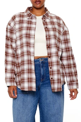 Plus Plaid Flannel Shirt