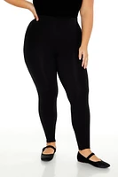 Plus Cotton-Blend Leggings