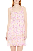 Ditsy Floral Flounce Mini Dress