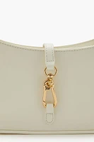 Faux Leather Carabiner Shoulder Bag