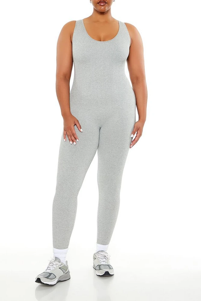 Plus Seamless Ribbed Jumpsuit