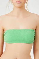 Shimmer Bandeau Halter Bikini Top