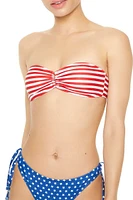 American Flag Bikini Top & Bottoms Set