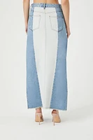 Reworked Denim Maxi Skirt