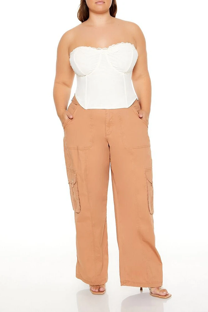 Plus Mid-Rise Cargo Pants