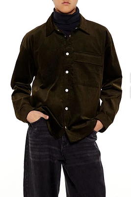 Corduroy Drop-Sleeve Shirt