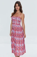 Abstract Print Cami Midi Dress