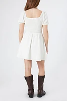 Square-Neck Fit & Flare Dress
