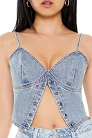 Split-Hem Denim Cami