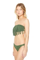 Fringe Bandeau Bikini Top