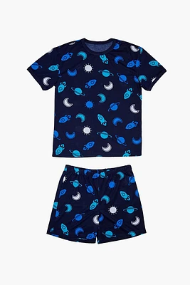 Kids Celestial Tee & Shorts Pajama Set (Girls + Boys)