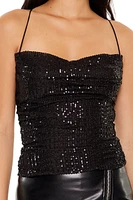 Sequin Crisscross Cami