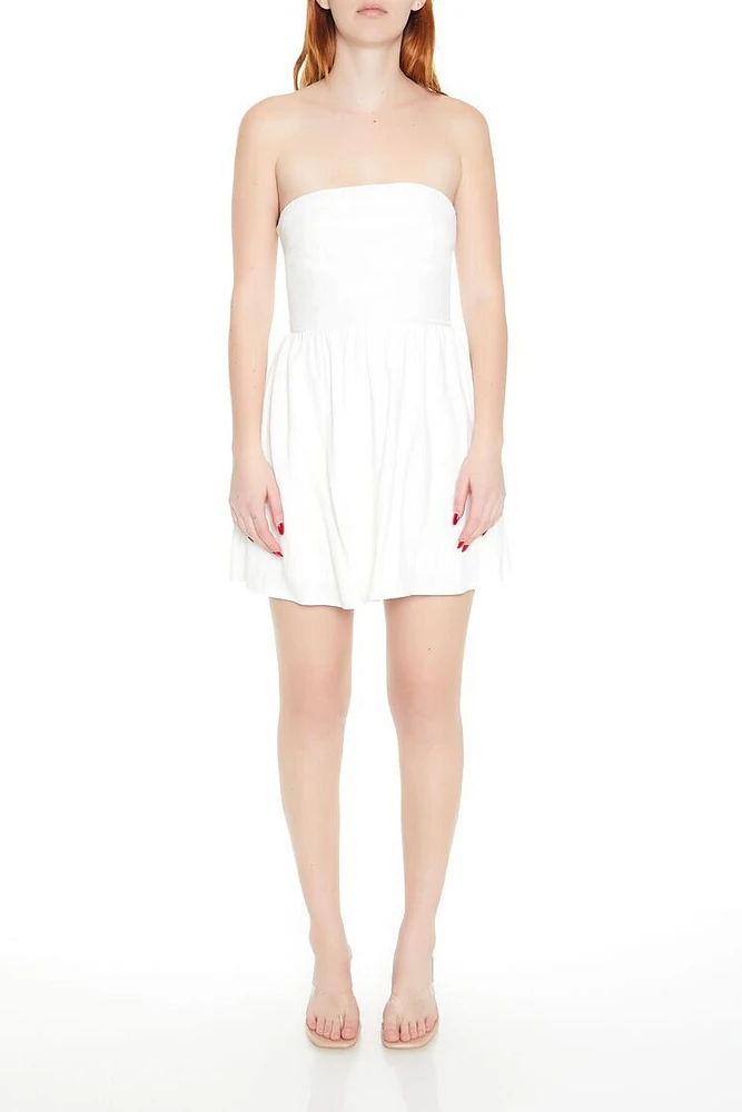 Strapless A-Line Mini Dress