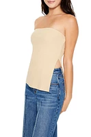 Ribbed Slit Tube Top