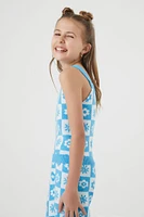 Girls Sweater-Knit Floral Tank Top (Kids)