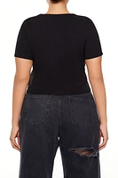 Plus Cropped Baby Tee