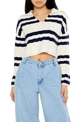 Striped Cropped Sweater