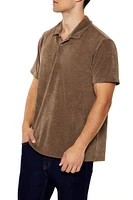 Soft Ribbed Knit Polo Shirt