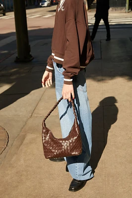 Basketwoven Shoulder Bag