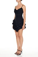 Cutout Tiered Ruffle Mini Dress