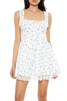 Floral Print A-Line Mini Dress