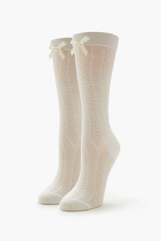 Bow Knee-High Socks