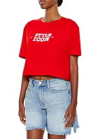 Style Icon Graphic Cropped Tee