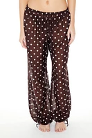 Polka Dot Swim Cover-Up Pants