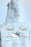 Plus Faux Fur Hello Kitty Zip-Up Hoodie