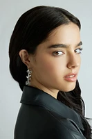 Flower Vine Hoop Earrings