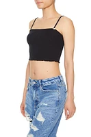 Rosette Lettuce-Edge Cropped Cami