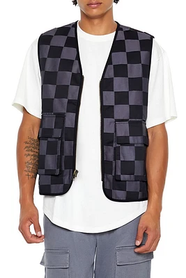 Checkered Cargo Vest