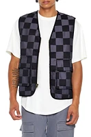 Checkered Cargo Vest