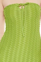 Crochet Strapless Midi Dress