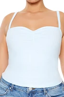 Plus Ruched Sweetheart Cami