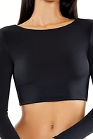 Contour Sculpt Tie-Back Crop Top