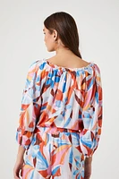Ruffle Floral Print Bodysuit